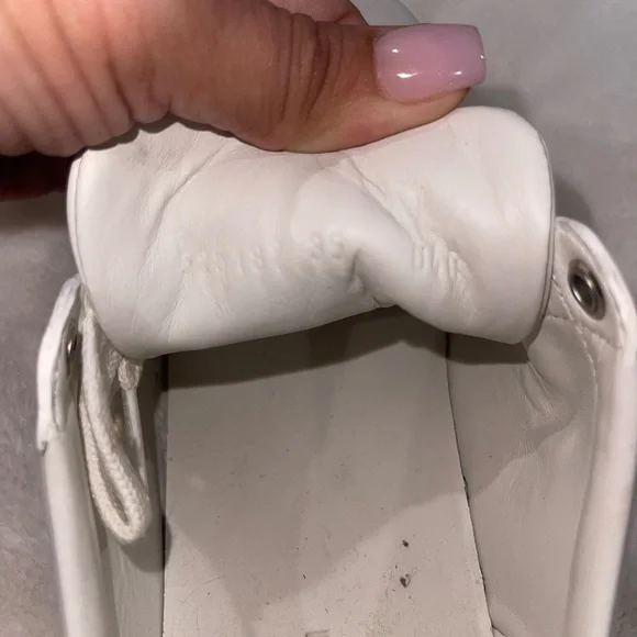 Gucci White Leather And Canvas Ace Sneakers
